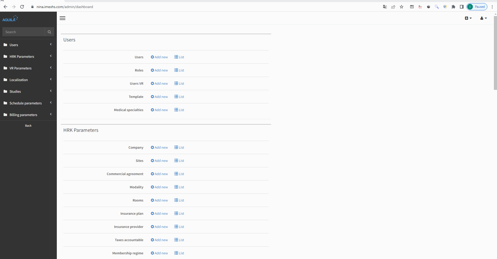 Ingresar a la lista de usuarios  modulo admin-1